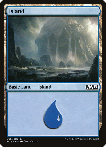 {B}[M19 265] Island (265) [Core Set 2019]