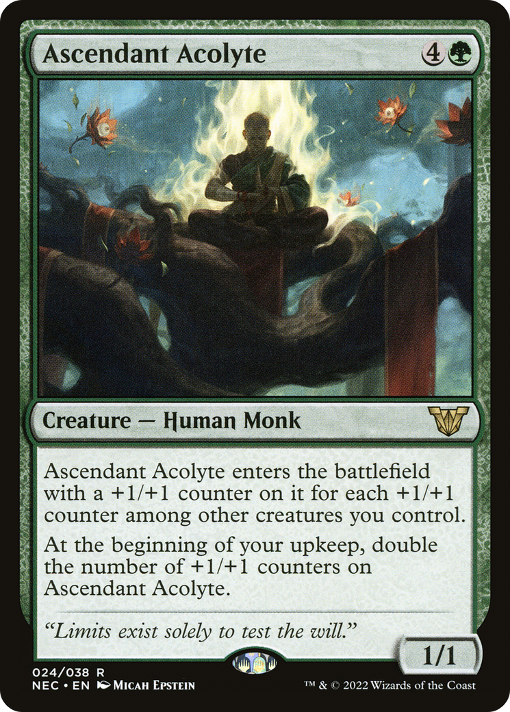 {R} Ascendant Acolyte [Kamigawa: Neon Dynasty Commander][NEC 024]