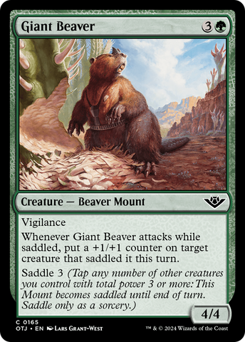 {@C} Giant Beaver [Outlaws of Thunder Junction][OTJ 165]