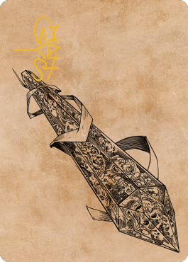 {A} Stonespeaker Crystal Art Card (Gold-Stamped Signature) [Commander Legends: Battle for Baldur's Gate Art Series][GS ACLB 081]