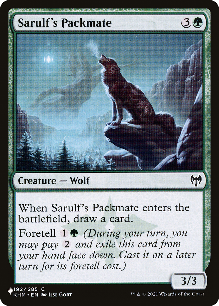 Sarulf's Packmate [LIST 192/285]