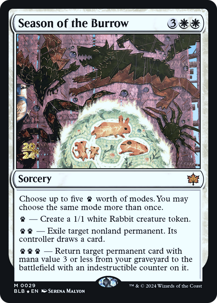 {@R} Season of the Burrow [Bloomburrow Prerelease Promos][PR BLB 029]