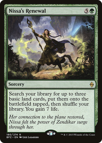 {R} Nissa's Renewal [Battle for Zendikar][BFZ 180]