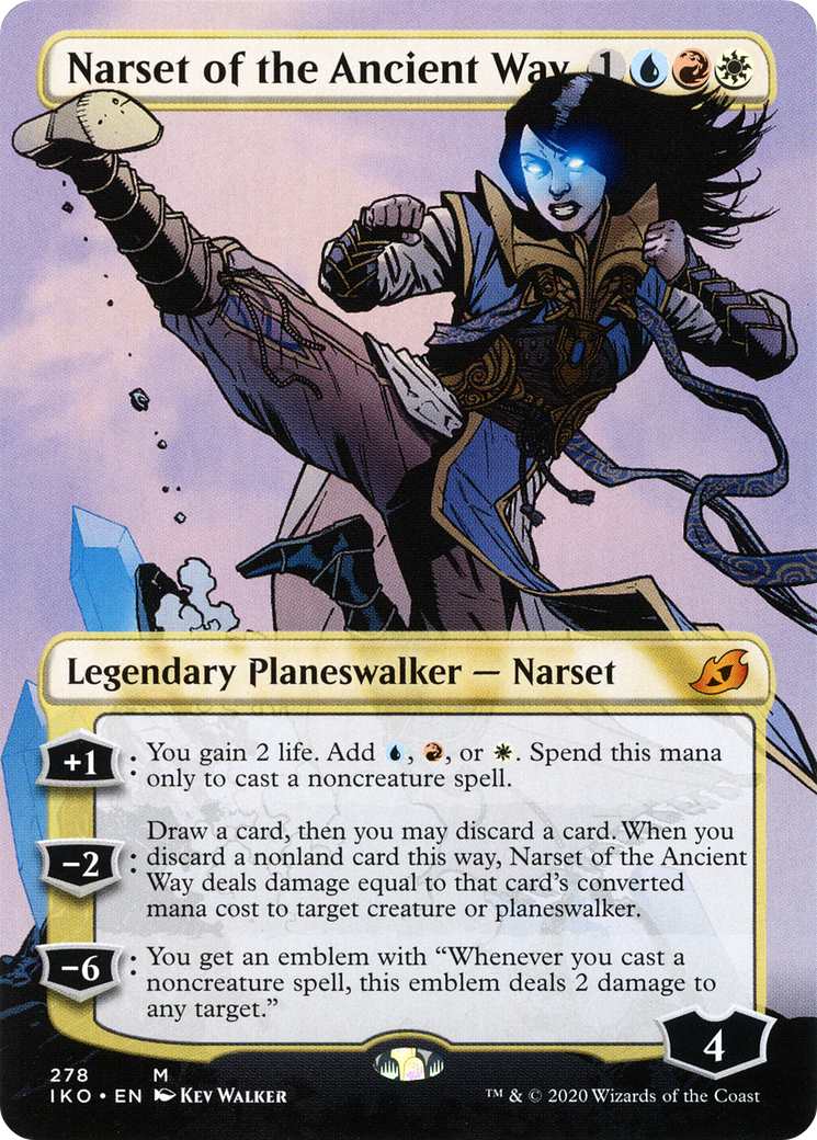 {R} Narset of the Ancient Way (Borderless) [Ikoria: Lair of Behemoths][IKO 278] - Misty Mountain Games