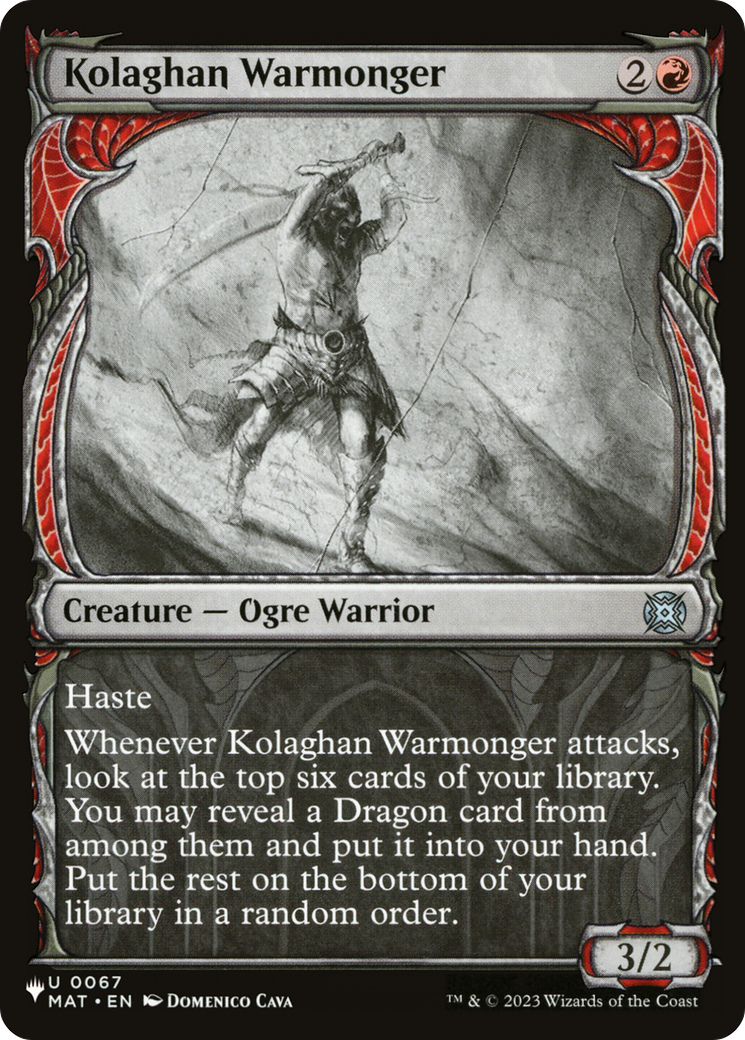 {@@LIST} Kolaghan Warmonger [LIST 017] : (Showcase)