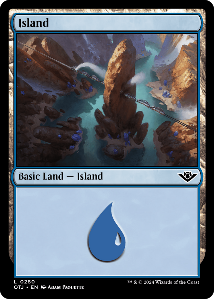 {B}[OTJ 280] Island (0280) [Outlaws of Thunder Junction]