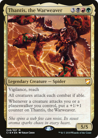 {R} Thantis, the Warweaver [Commander 2018][C18 046]