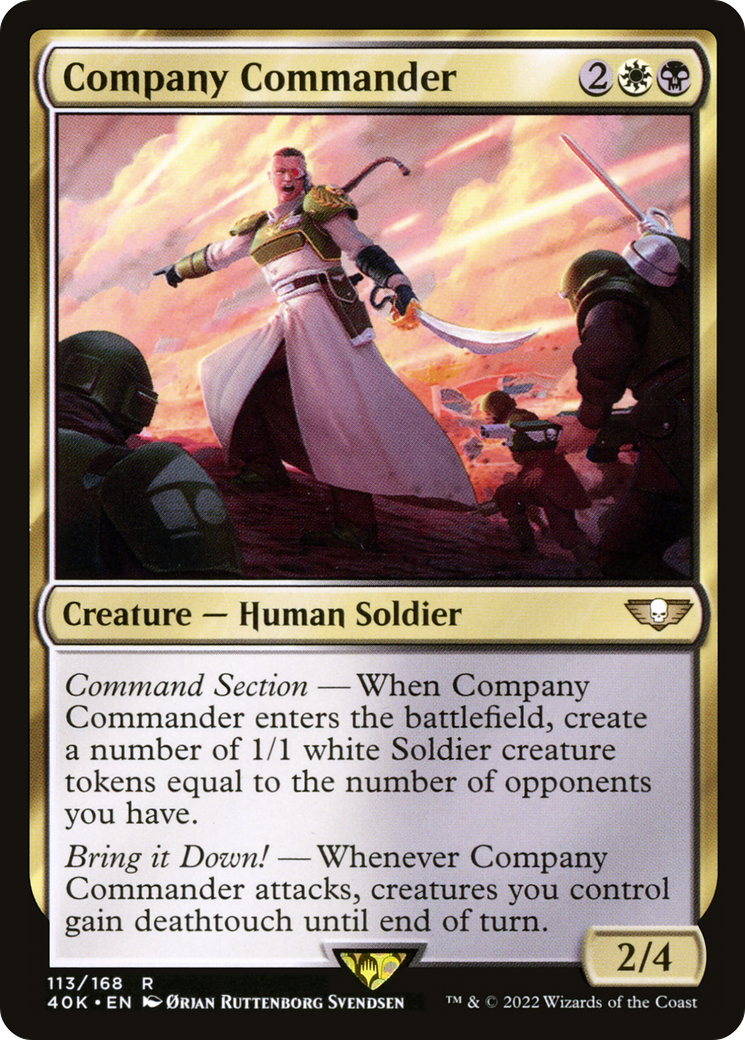 {R} Company Commander [Universes Beyond: Warhammer 40,000][40K 113]