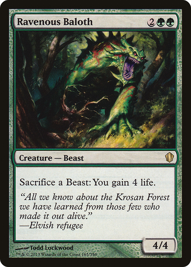{R} Ravenous Baloth [Commander 2013][C13 165]