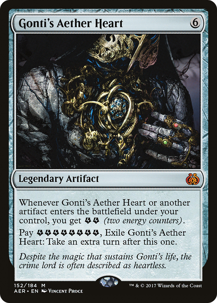 {R} Gonti's Aether Heart (Ripple Foil) [Modern Horizons 3 Commander][RPF M3C 294]