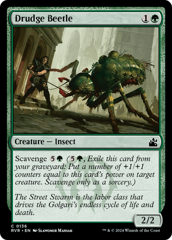 {C} Drudge Beetle [Ravnica Remastered][RVR 136]