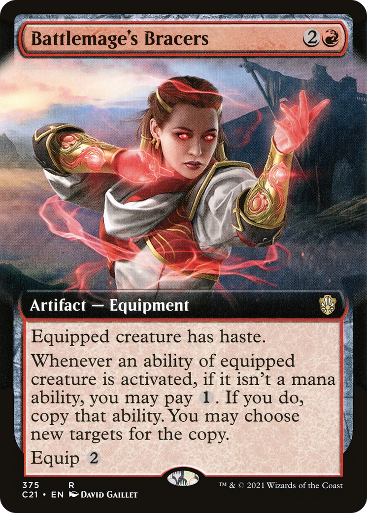 {R} Battlemage's Bracers (Extended Art) [Commander 2021][C21 375]