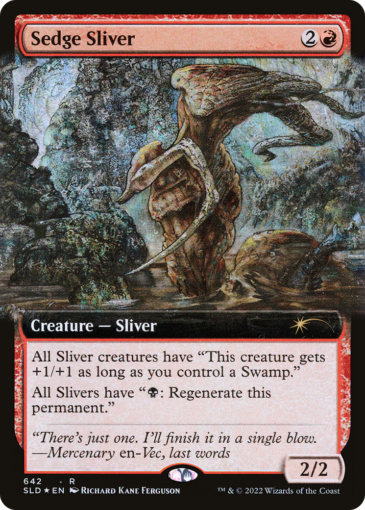 {R} Sedge Sliver (Extended Art) [Secret Lair Drop Promos][SLD 642]