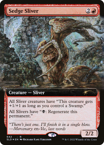 {R} Sedge Sliver (Extended Art) [Secret Lair Drop Promos][SLD 642]