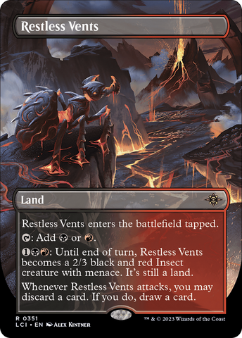 {@R} Restless Vents (Borderless) [The Lost Caverns of Ixalan][LCI 351]