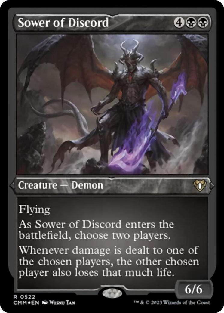 {R} Sower of Discord (Foil Etched) [Commander Masters][CMM 522]