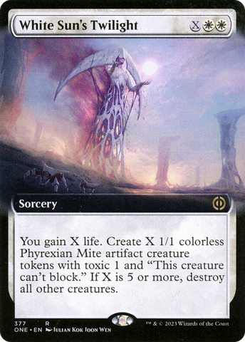 {R} White Sun's Twilight (Extended Art) [Phyrexia: All Will Be One][ONE 377]