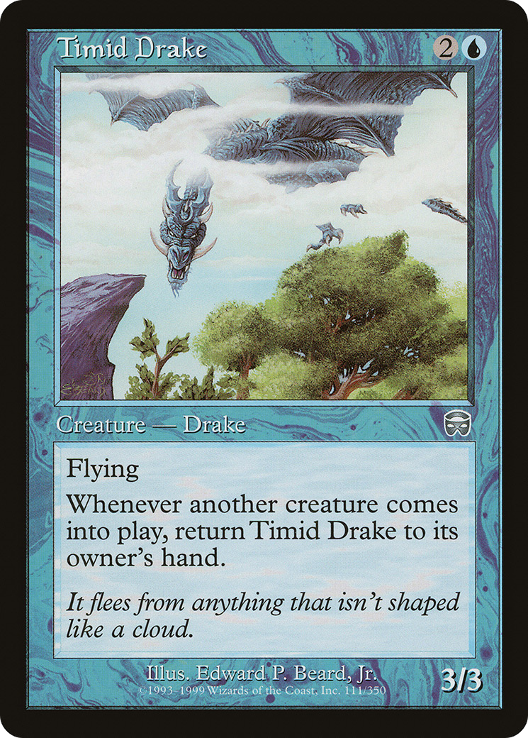 {C} Timid Drake [Mercadian Masques][MMQ 111]