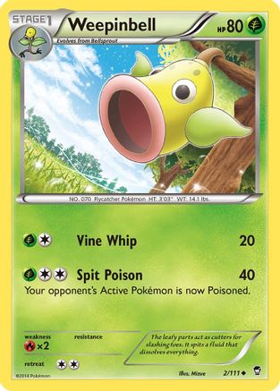 [PKM] Weepinbell (2/111) [XY: Furious Fists]
