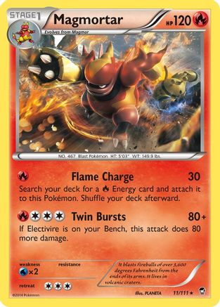 [PKM] Magmortar (11/111) [XY: Furious Fists]