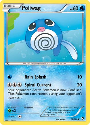 [PKM] Poliwag (15/111) [XY: Furious Fists]