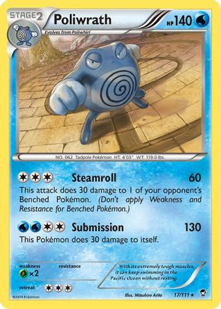 [PKM-R] Poliwrath (17/111) [XY: Furious Fists]