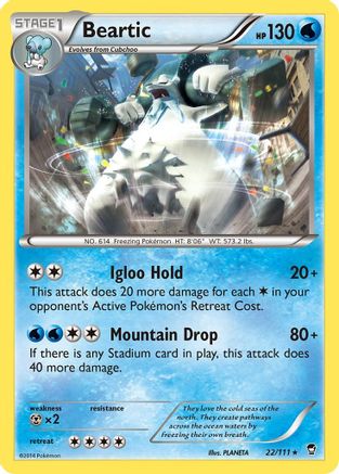 [PKM-R] Beartic (22/111) [XY: Furious Fists]