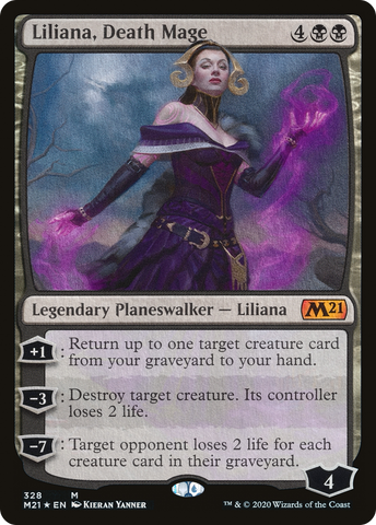 {R} Liliana, Death Mage [Core Set 2021][M21 328]