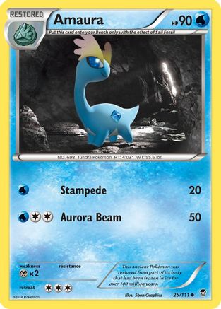 [PKM] Amaura (25/111) [XY: Furious Fists]