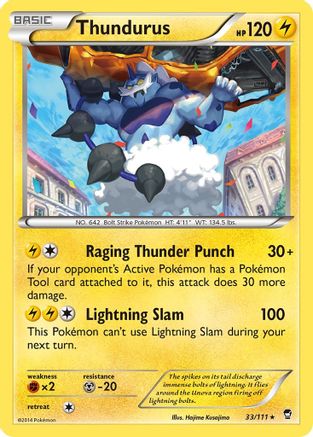 [PKM-R] Thundurus (33/111) [XY: Furious Fists]