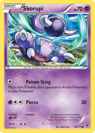 [PKM-C] Skorupi (38/111) [XY: Furious Fists]