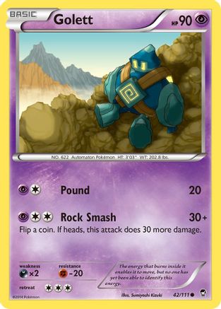 [PKM] Golett (42/111) [XY: Furious Fists]