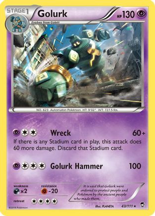 [PKM-R] Golurk (43/111) [XY: Furious Fists]