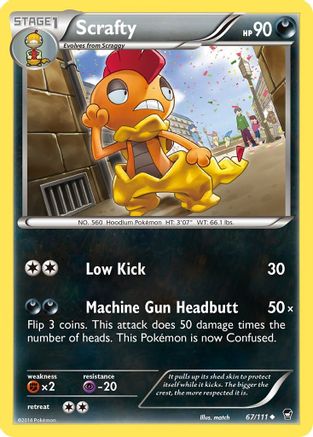 [PKM-C] Scrafty (67/111) [XY: Furious Fists]