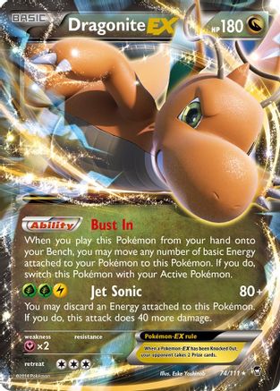 [PKM] Dragonite EX (74/111) [XY: Furious Fists]