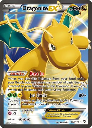 [PKM] Dragonite EX (108/111) [XY: Furious Fists]