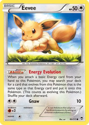 [PKM-C] Eevee (80/111) [XY: Furious Fists]