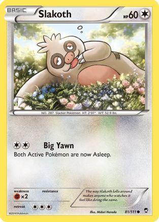 [PKM] Slakoth (81/111) [XY: Furious Fists]