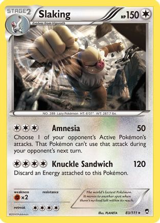 [PKM] Slaking (83/111) [XY: Furious Fists]
