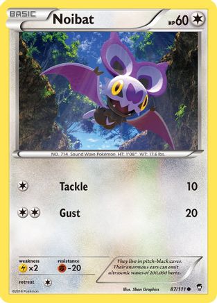 [PKM] Noibat (87/111) [XY: Furious Fists]