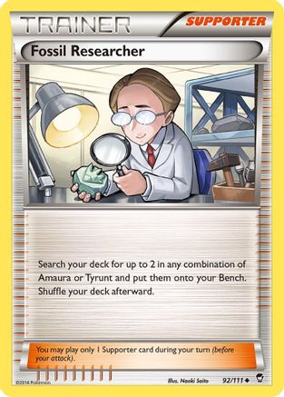 [TR] Fossil Researcher (92/111) [XY: Furious Fists]