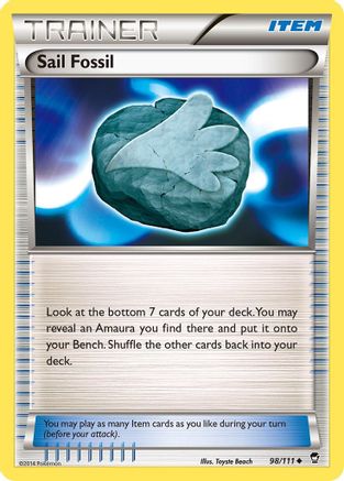 [PKM] Sail Fossil (98/111) [XY: Furious Fists]