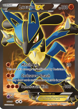 [PKM-R] Lucario EX (107/111) [XY: Furious Fists]
