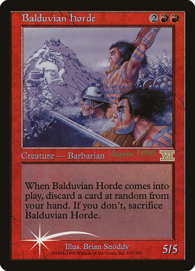 {R} Balduvian Horde (Worlds) [World Championship Promos][PA WOR 001]