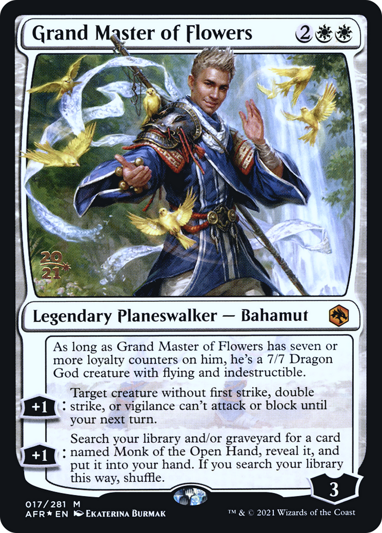 {R} Grand Master of Flowers [Dungeons & Dragons: Adventures in the Forgotten Realms Prerelease Promos][PR AFR 017]