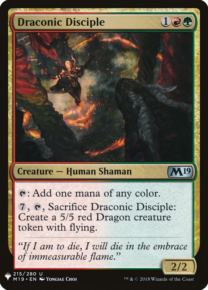 {C} Draconic Disciple [Mystery Booster][MB1 M19 215]