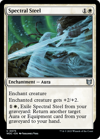 {C} Spectral Steel [Wilds of Eldraine Commander][WOC 075]