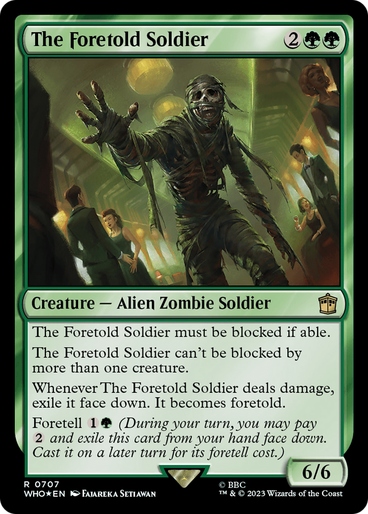 {R} The Foretold Soldier (Surge Foil) [Doctor Who][WHO 707]