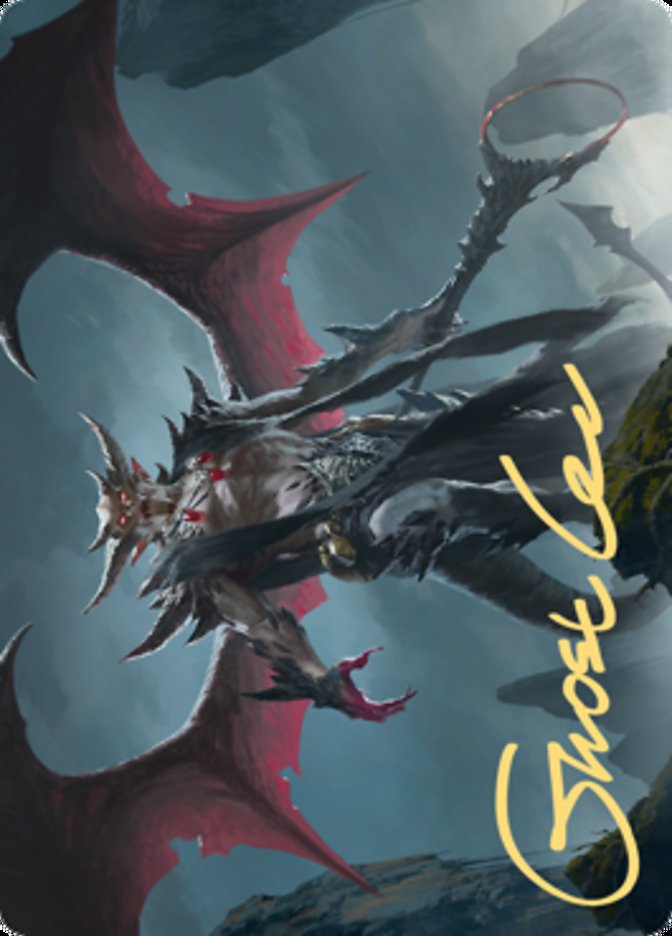 {A} Taborax, Hope's Demise Art Card (Gold-Stamped Signature) [Zendikar Rising Art Series][AZNR 063]