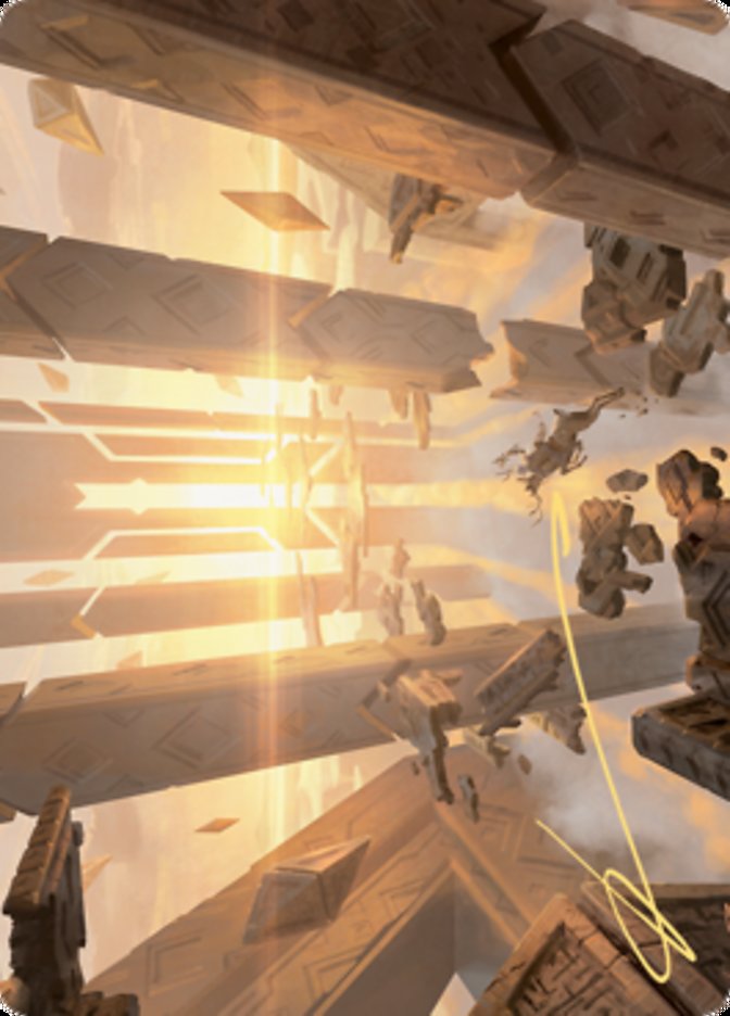 {A} Skyclave Basilica Art Card (Gold-Stamped Signature) [Zendikar Rising Art Series][AZNR 044]
